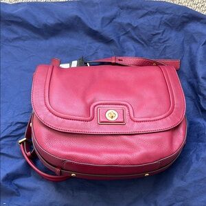 Marc by Marc Jacob’s Elegant Red Leather Shoulder Bag